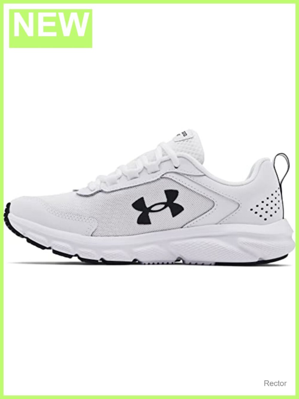 Under Armour Charged Assert 9 Running Shoe Mesh Lace-Up Athletic